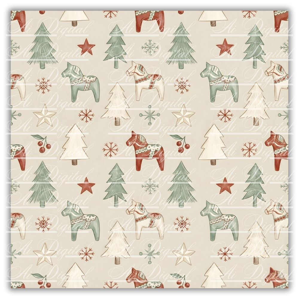 Christmas Patterns Digital Paper Pack