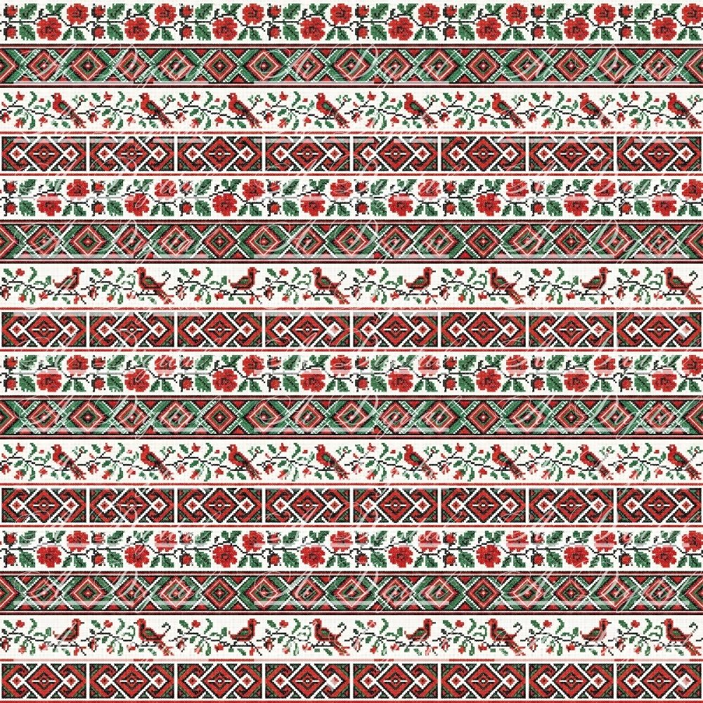 Bulgarian Embroidery Patterns – 32 Digital Papers