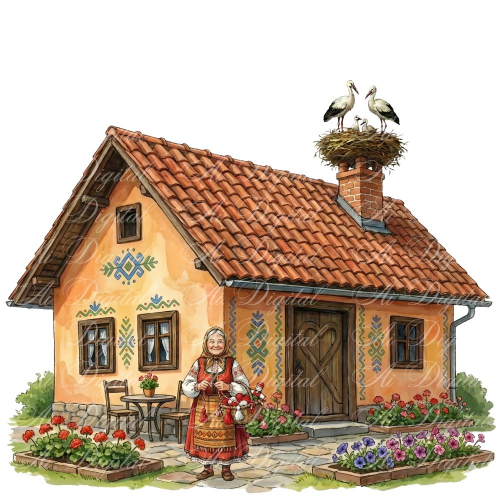 Baba Marta Martenitsa Clipart Bundle (35 PNG, 300 DPI)