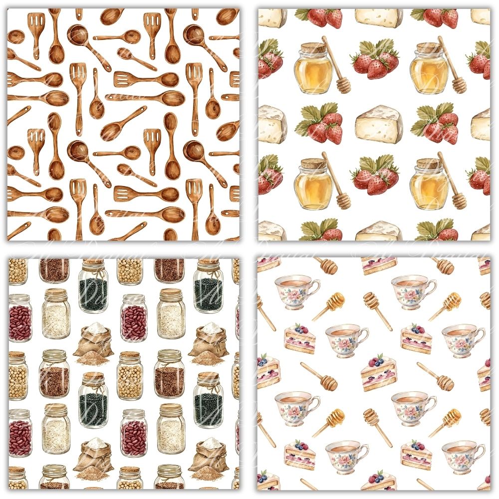 Vintage Kitchen Clipart Bundle