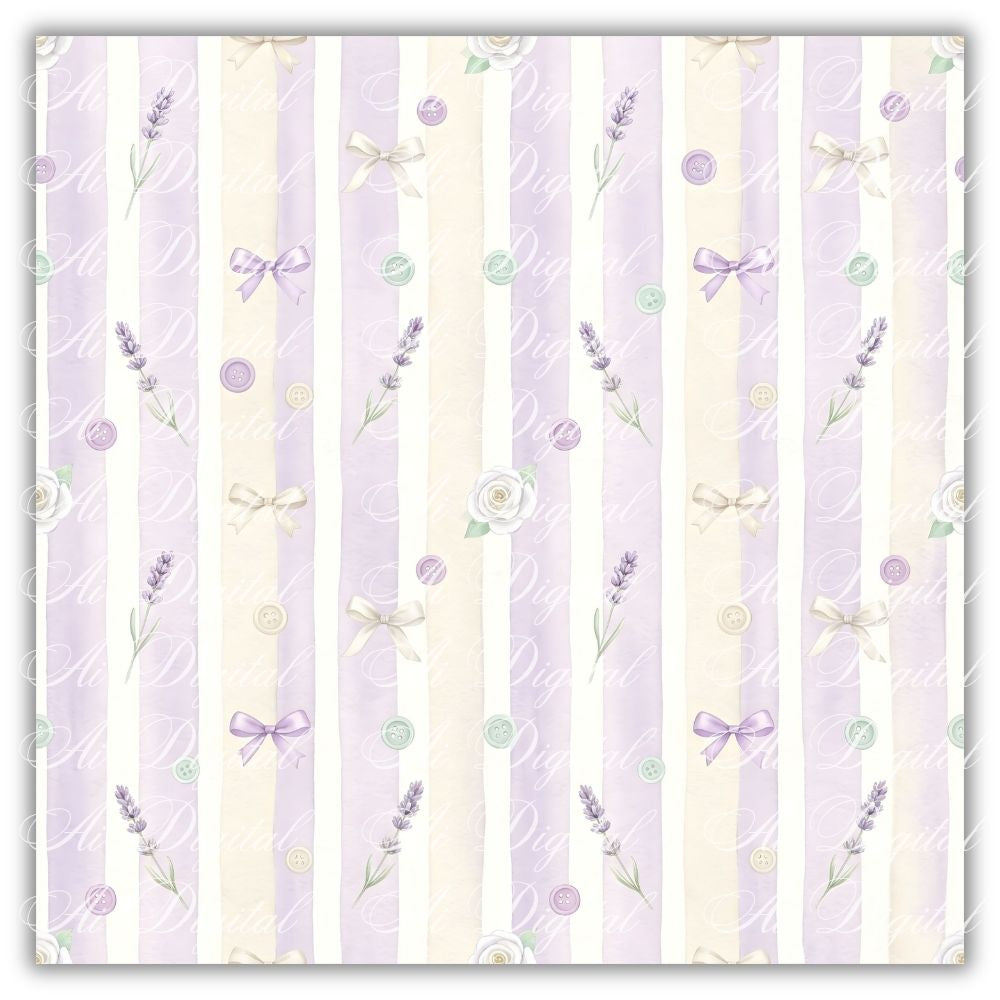 Lavender Goose Clipart & Digital Paper Bundle