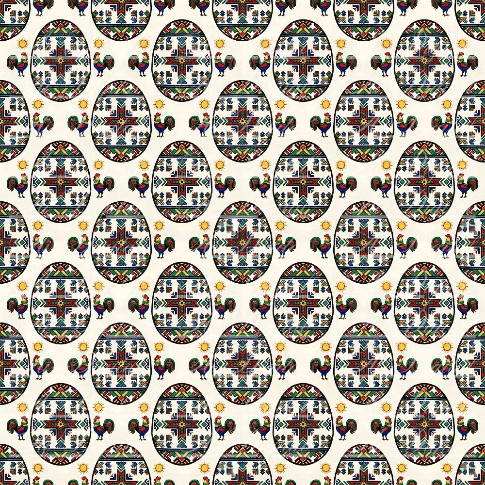 Bulgarian Embroidery Easter Patterns – 34 Digital Papers