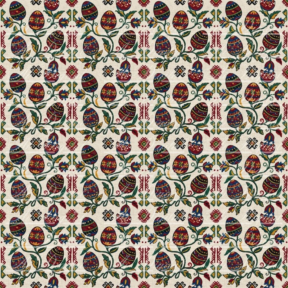 Bulgarian Embroidery Easter Patterns – 34 Digital Papers