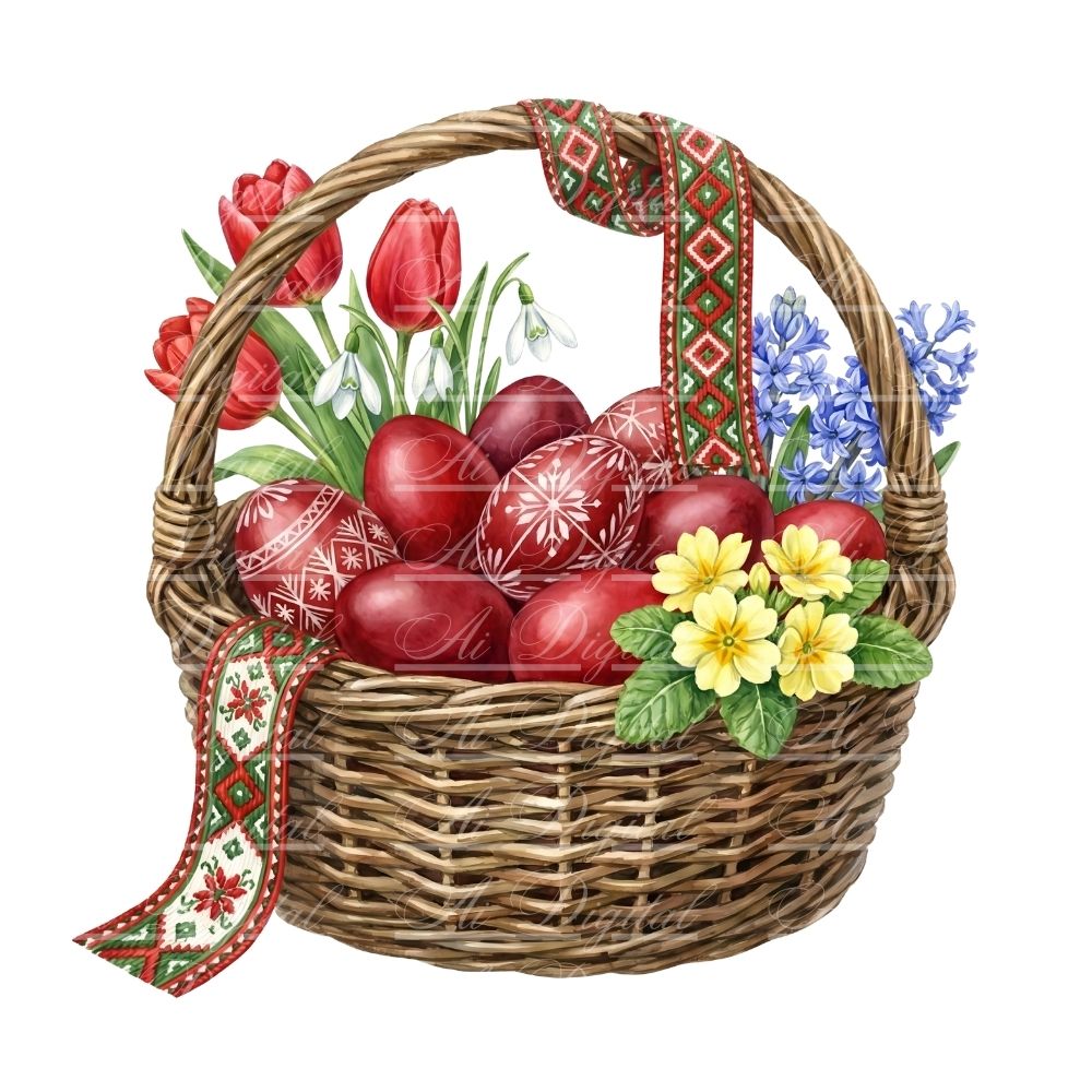 Orthodox Easter Watercolor Clipart Bundle (35 PNG)