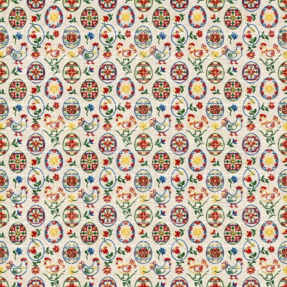 Bulgarian Embroidery Easter Patterns – 34 Digital Papers
