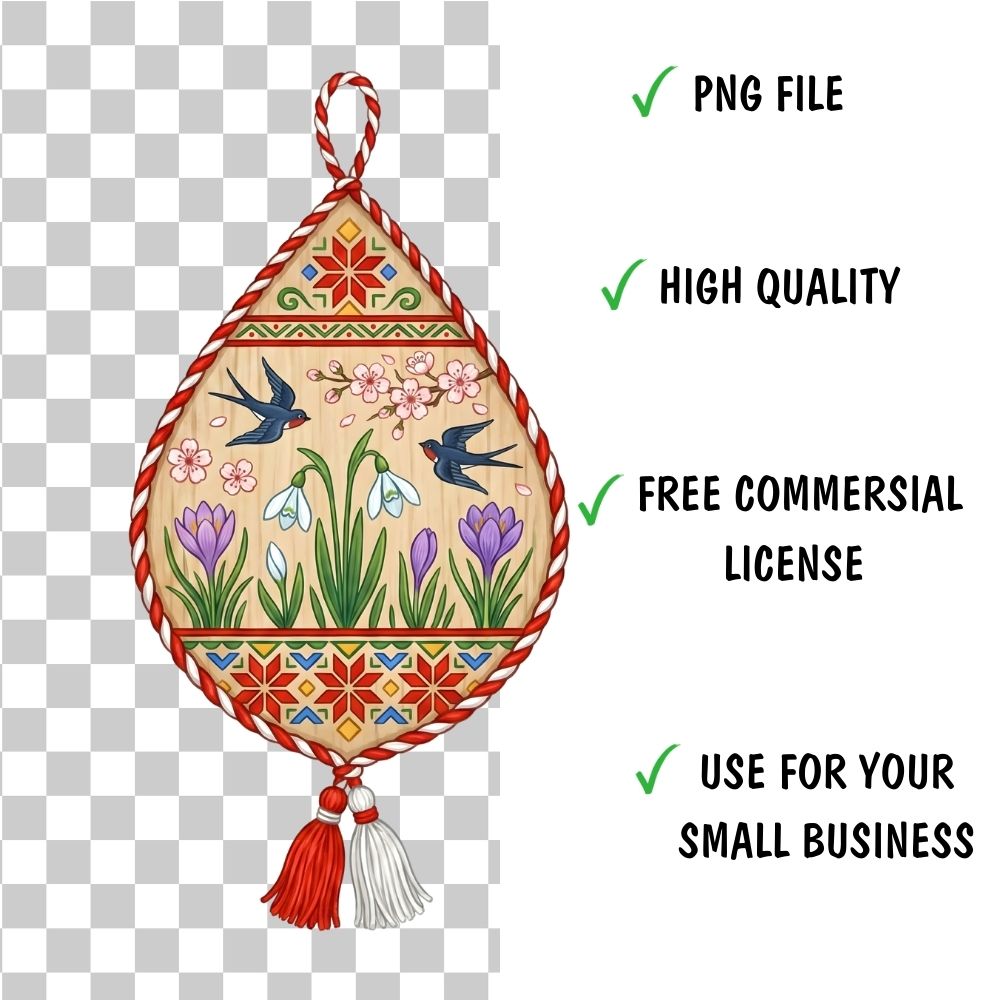 Baba Marta Martenitsa Clipart Bundle (35 PNG, 300 DPI)