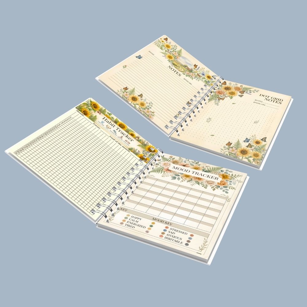 Farmhouse Planner Printable A5 – 50+ Pages, Weekly Daily Meal Garden Budget Planner PDF