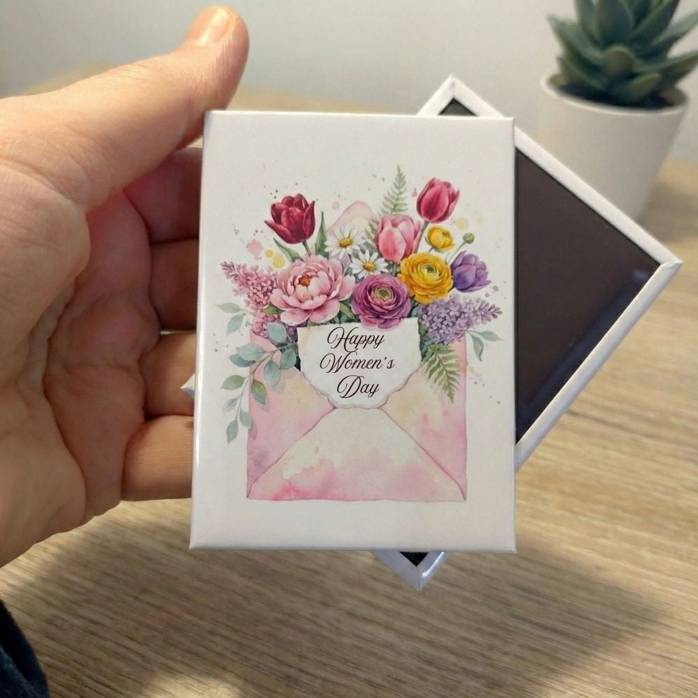 Happy Women’s Day Floral Magnet (6.5×9 cm)