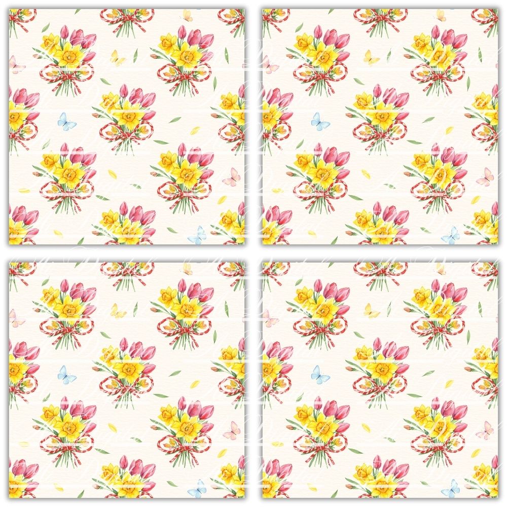 Spring & Martenitsa Watercolor Set – 20 Digital Papers + 20 PNG Clipart – Instant Download