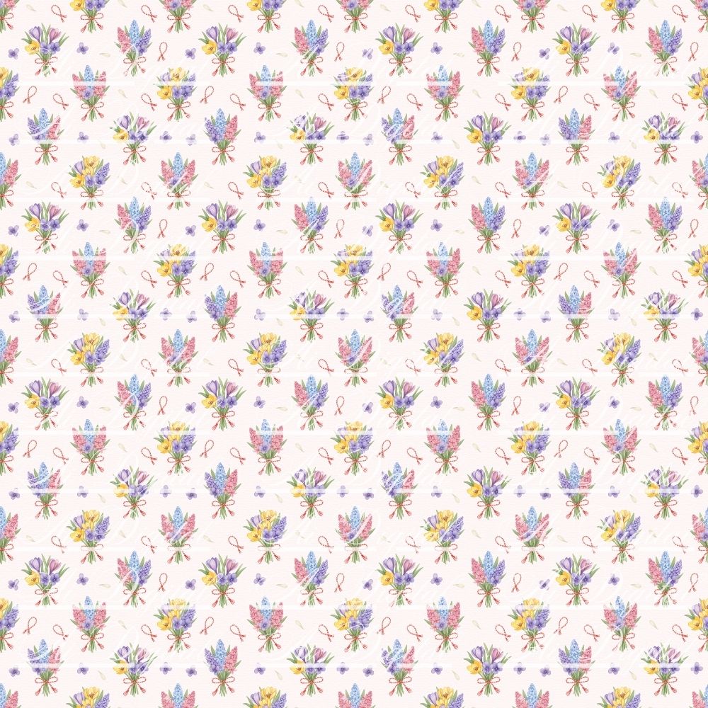 Spring & Martenitsa Watercolor Set – 20 Digital Papers + 20 PNG Clipart – Instant Download