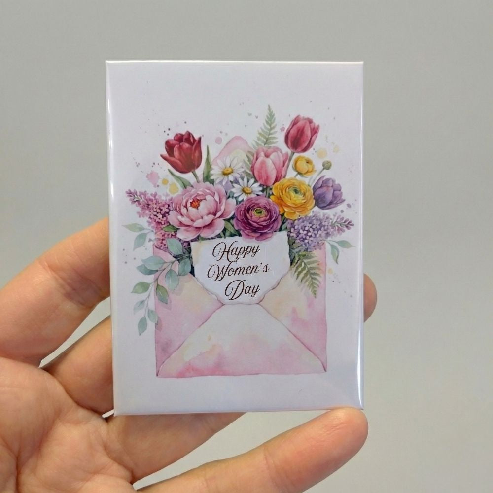 Happy Women’s Day Floral Magnet (6.5×9 cm)