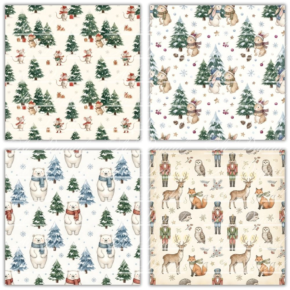 Christmas Patterns Digital Paper Pack