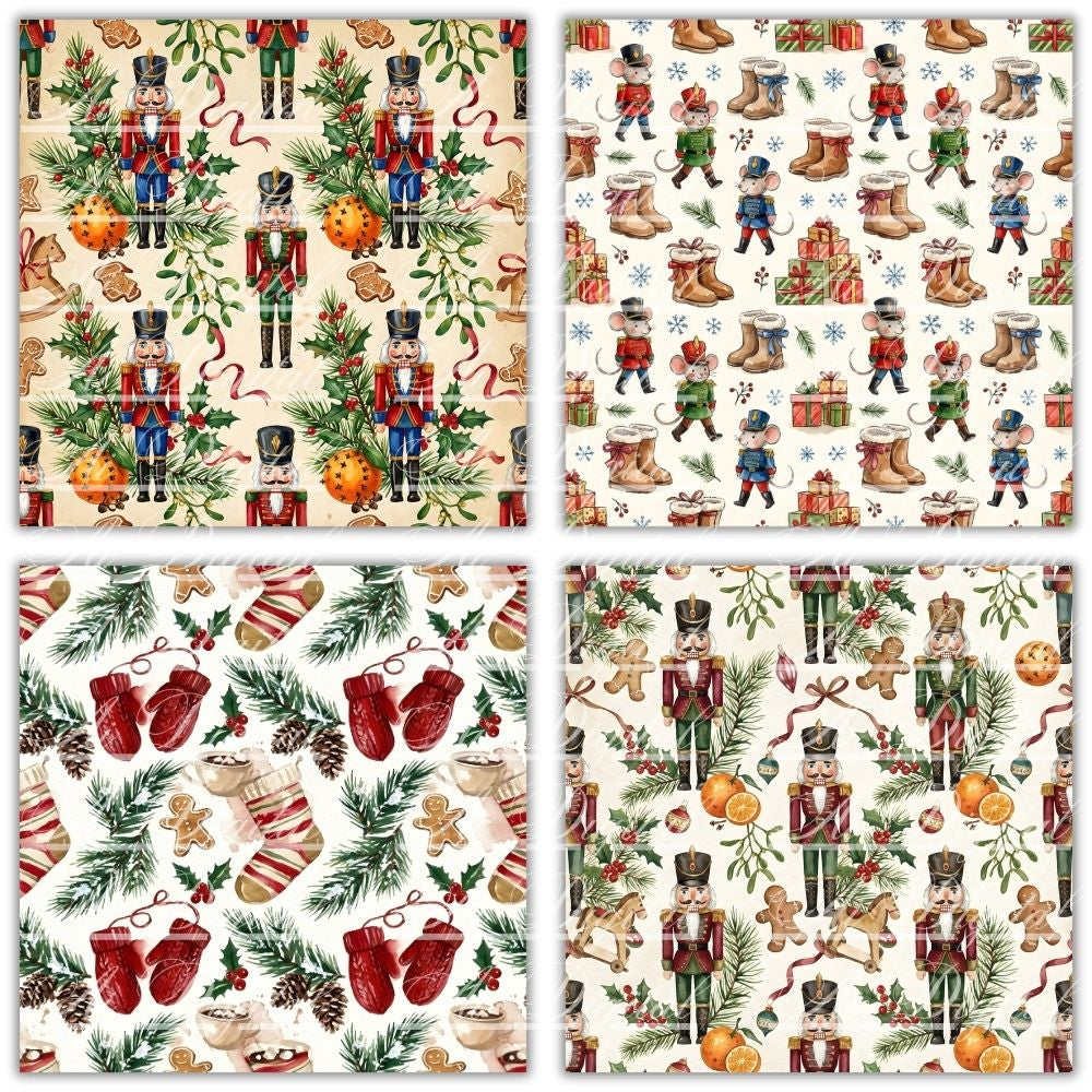 Christmas Patterns Digital Paper Pack