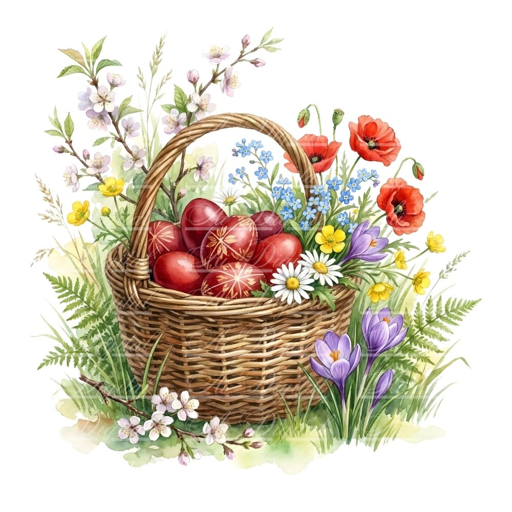 Orthodox Easter Watercolor Clipart Bundle (35 PNG)