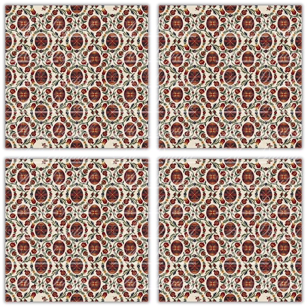 Bulgarian Embroidery Easter Patterns – 34 Digital Papers