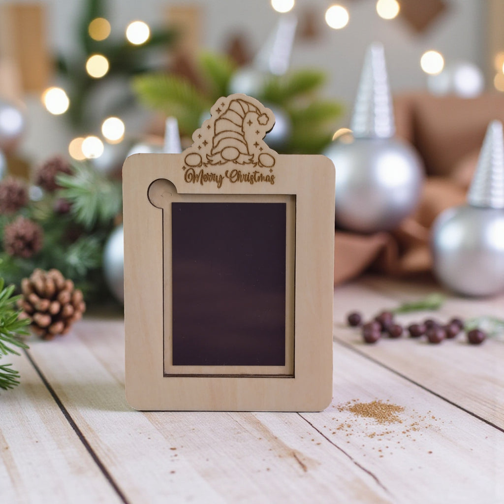 Wooden Christmas Magnet Frame