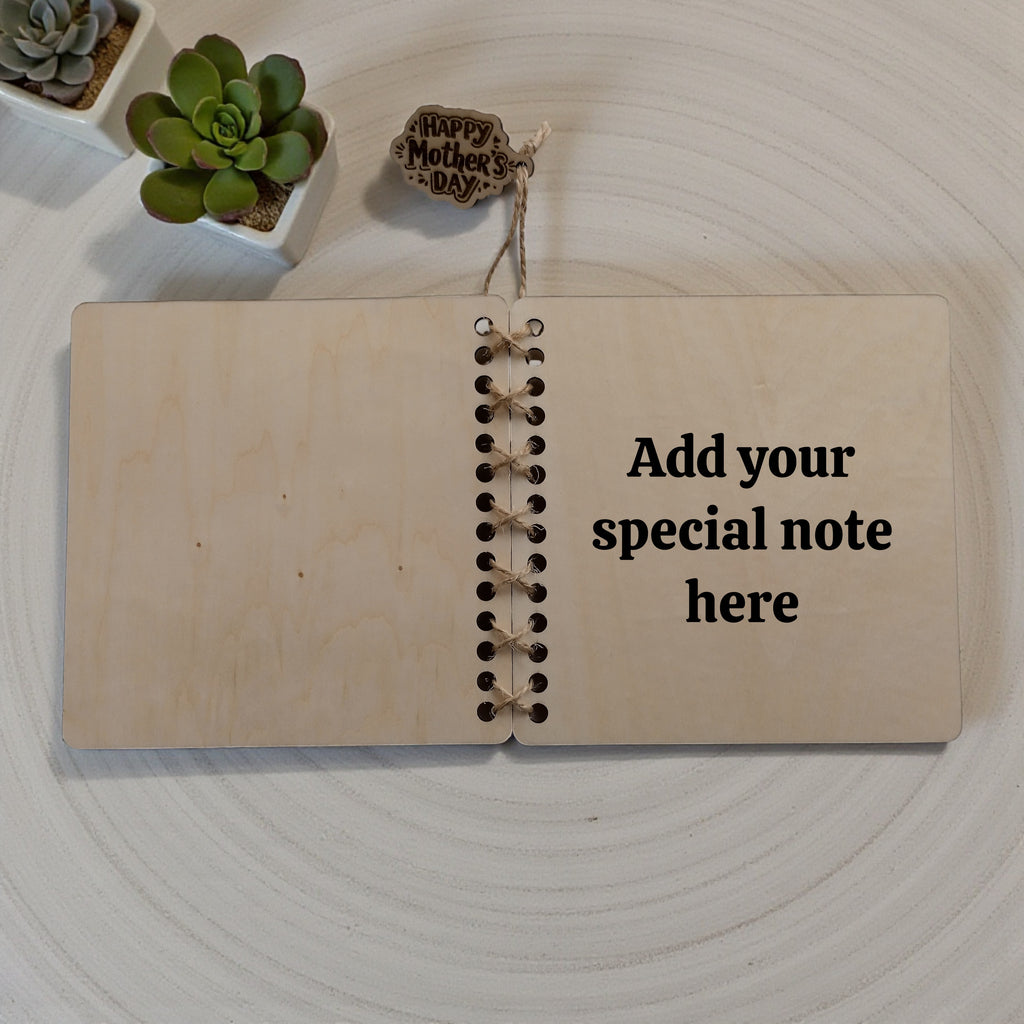 Wooden Mother’s Day Card (13×13 cm)