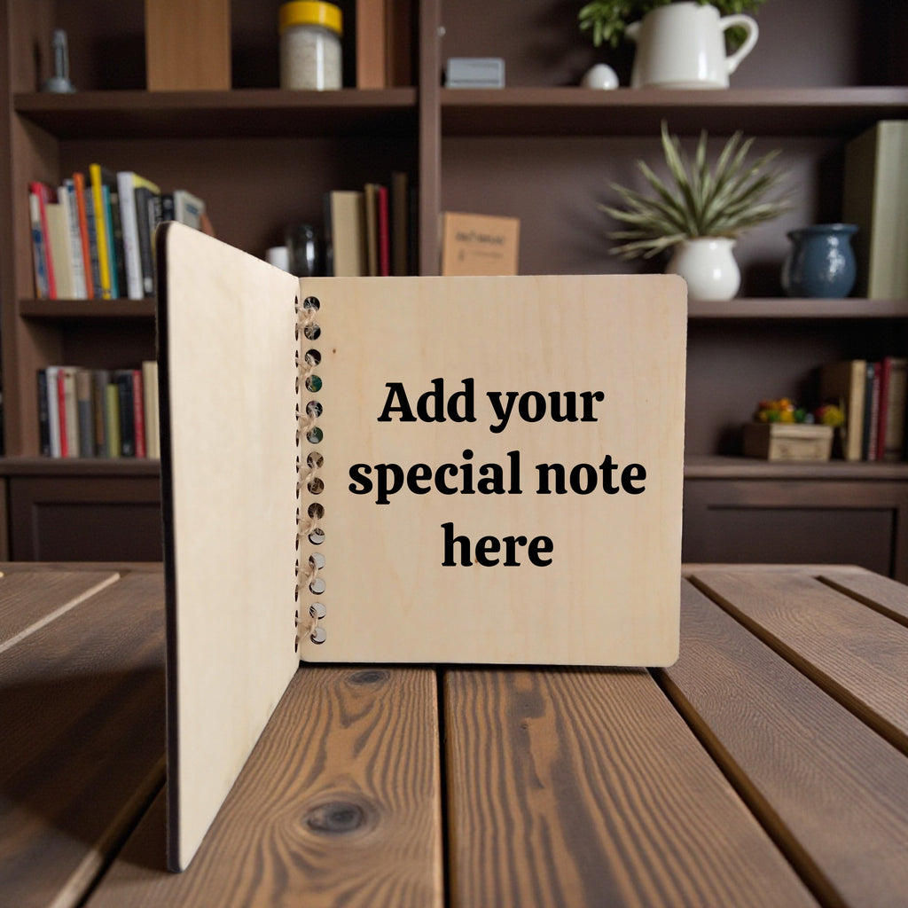 Wooden Thank You Teacher Card (13×13 cm)
