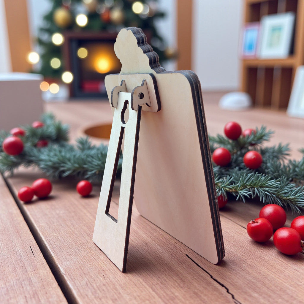 Natural wood magnetic photo frame – minimalist handmade décor by CraftRay Gifts