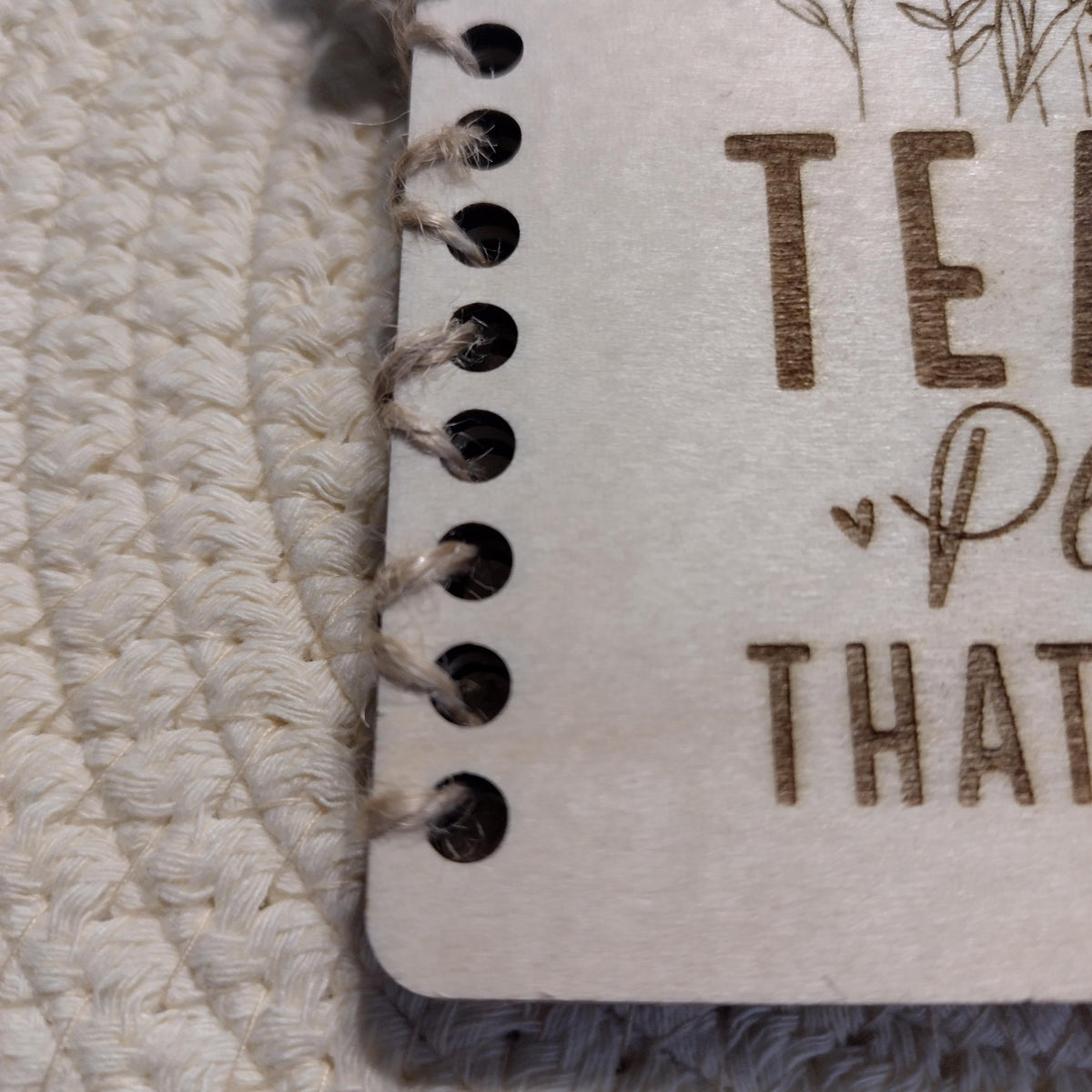 Personalised Teacher Thank You Card | Wooden Laser Engraved Teacher Gift | End of Year Appreciation Keepsake from Student - product photo 4