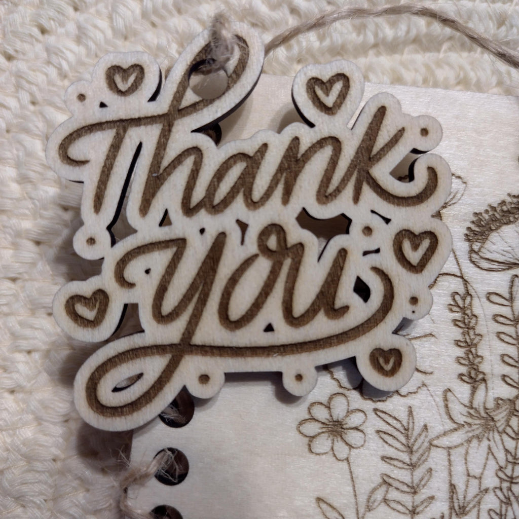 Personalised Teacher Thank You Card | Wooden Laser Engraved Teacher Gift | End of Year Appreciation Keepsake from Student - product photo 3