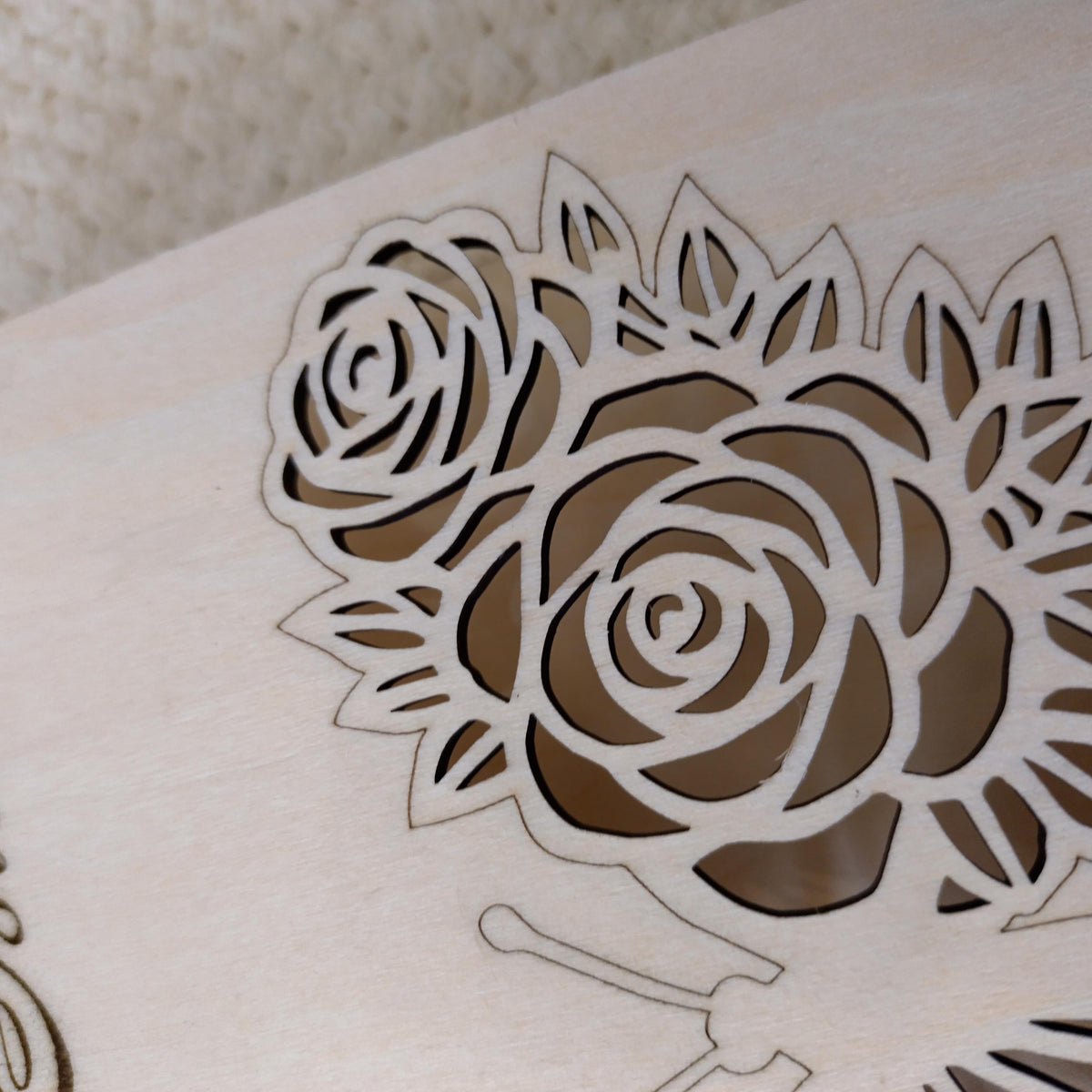 Wooden Happy Birthday Card | Laser Cut Floral Rose Butterfly Card | Milestone 65th 75th 80th 90th 100th Birthday Keepsake - product photo 10