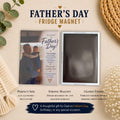 Father’s Day Photo Fridge Magnet, Personalised Dad Gift, Custom Photo Magnet From Kids, Daddy Keepsake Gift, 2.5x3.5