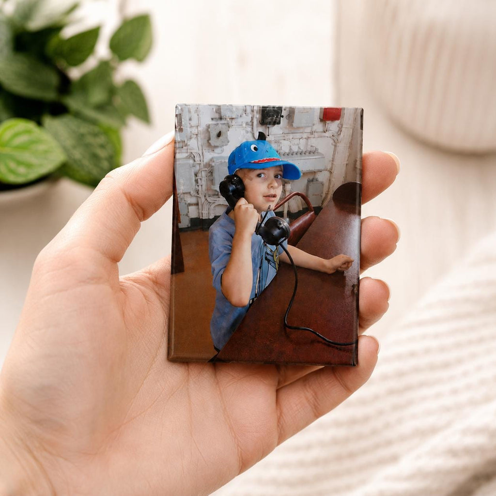 Personalized Photo Magnet, Custom Fridge Magnet with Your Picture, Handmade Photo Gift, Family Keepsake, Anniversary Gift, Custom Magnet - product photo 3