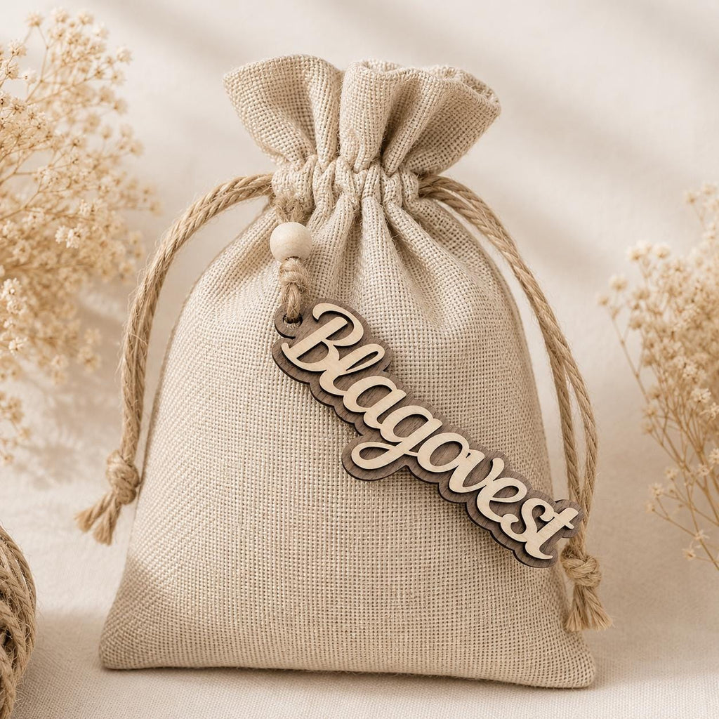 Personalized Wooden Name Ornament – Custom Laser Cut Name Tag for Kids, Christmas Gift Tag, Nursery Decor, Baby Shower Gift, Wall Decor - product photo 2