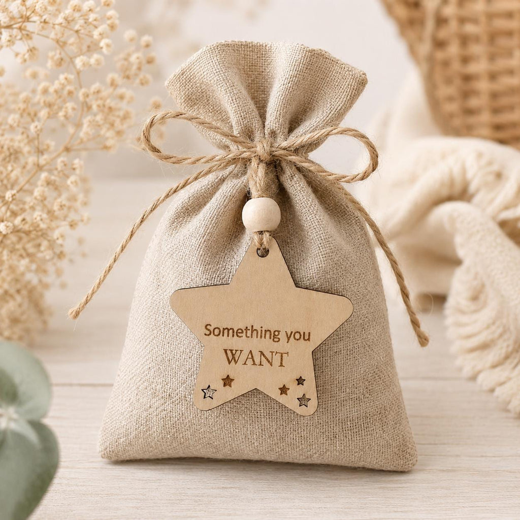 Personalized Wooden Christmas Gift Tags Set of 7 | Kids Christmas Gift Stocking Tags | Holiday Gift Tag | Want Need Wear Read Custom Name - product photo 3