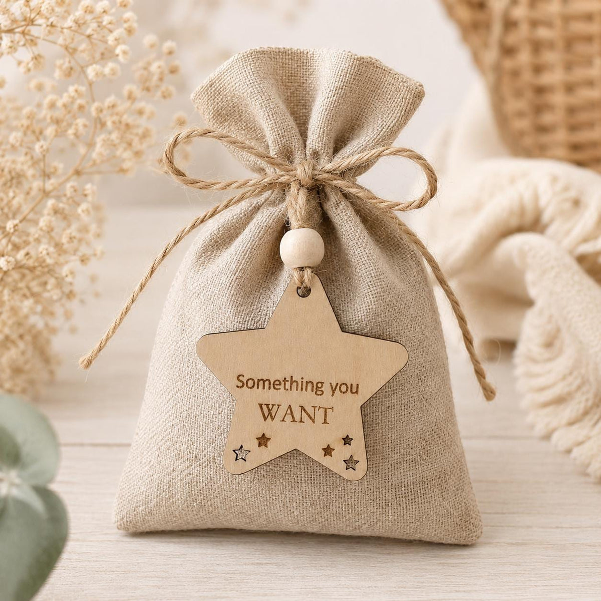 Personalized Wooden Christmas Gift Tags Set of 7 | Kids Christmas Gift Stocking Tags | Holiday Gift Tag | Want Need Wear Read Custom Name - product photo 3