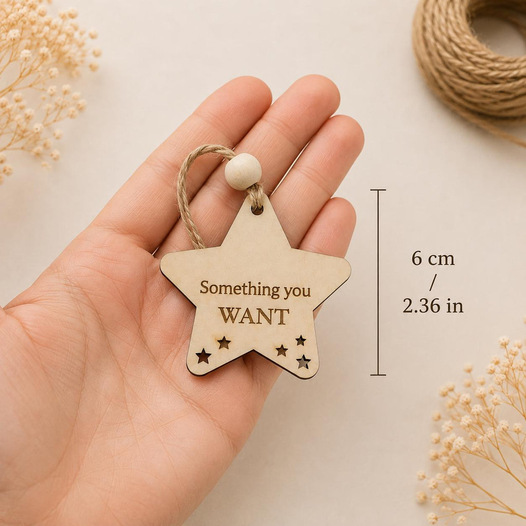 Personalized Wooden Christmas Gift Tags Set of 7 | Kids Christmas Gift Stocking Tags | Holiday Gift Tag | Want Need Wear Read Custom Name - product photo 8