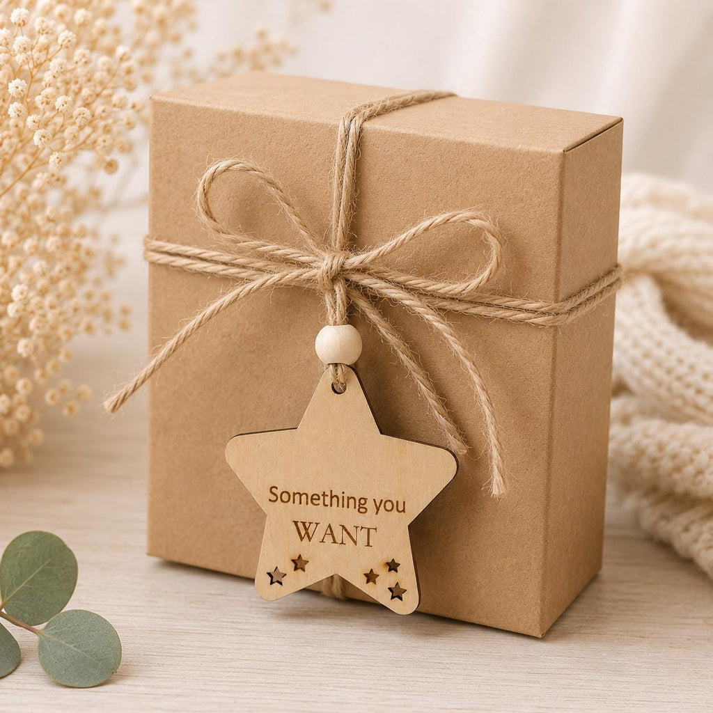 Personalized Wooden Christmas Gift Tags Set of 7 | Kids Christmas Gift Stocking Tags | Holiday Gift Tag | Want Need Wear Read Custom Name - product photo 4